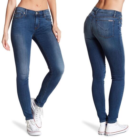 Hudson Natalie Mid-Rise Super Skinny Jeans - Size: 25 - Picture 1 of 10